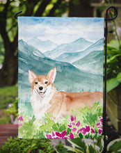 Load image into Gallery viewer, Mountian Flowers Corgi Garden Flag - Outdoor Decorative Yard Flag CK1981GF