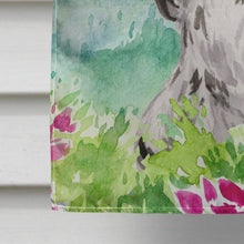 Load image into Gallery viewer, Mountian Flowers Black Parti Cocker Spaniel Flag Canvas House Size CK1982CHF