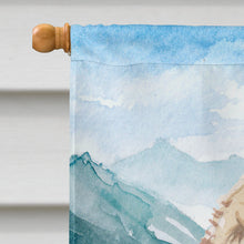 Load image into Gallery viewer, Mountian Flowers Goldendoodle Flag Canvas House Size CK1984CHF