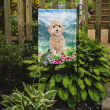 Load image into Gallery viewer, Mountian Flowers Goldendoodle Garden Flag - Outdoor Decorative Yard Flag CK1984GF