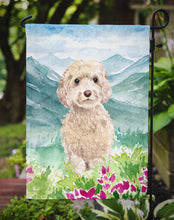 Load image into Gallery viewer, Mountian Flowers Goldendoodle Garden Flag - Outdoor Decorative Yard Flag CK1984GF