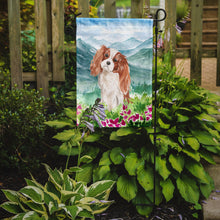 Load image into Gallery viewer, Mountian Flowers Blenheim Cavalier Spaniel Garden Flag - Outdoor Decorative Yard Flag CK1985GF