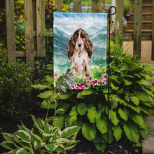 Load image into Gallery viewer, Mountian Flowers Chocolate Parti Cocker Spaniel Garden Flag - Outdoor Decorative Yard Flag CK1987GF