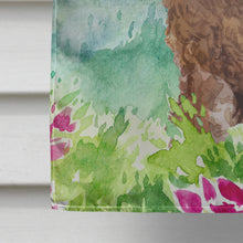Load image into Gallery viewer, Mountian Flowers Labradoodle Flag Canvas House Size CK1988CHF