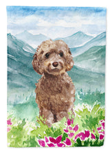 Load image into Gallery viewer, Mountian Flowers Labradoodle Garden Flag - Outdoor Decorative Yard Flag CK1988GF