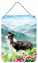 Load image into Gallery viewer, Mountian Flowers Border Collie Wall or Door Hanging Prints CK1990DS1216