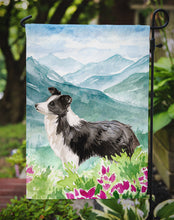 Load image into Gallery viewer, Mountian Flowers Border Collie Garden Flag - Outdoor Decorative Yard Flag CK1990GF