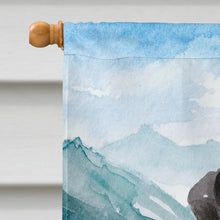 Load image into Gallery viewer, Mountian Flowers Black Lab Flag Canvas House Size CK1992CHF