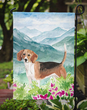 Load image into Gallery viewer, Mountian Flowers Beagle Garden Flag - Outdoor Decorative Yard Flag CK1994GF