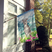Load image into Gallery viewer, Mountian Flowers Staffordshire Bull Terrier Flag Canvas House Size CK1997CHF