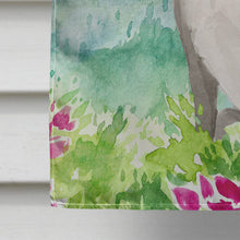 Load image into Gallery viewer, Mountian Flowers Staffordshire Bull Terrier Flag Canvas House Size CK1997CHF