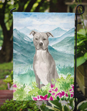 Load image into Gallery viewer, Mountian Flowers Staffordshire Bull Terrier Garden Flag - Outdoor Decorative Yard Flag CK1997GF