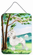 Load image into Gallery viewer, Under the Tree White Poodle Wall or Door Hanging Prints CK1999DS1216