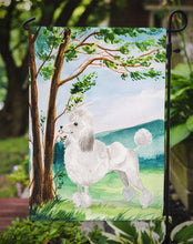 Load image into Gallery viewer, Under the Tree White Poodle Garden Flag - Outdoor Decorative Yard Flag CK1999GF