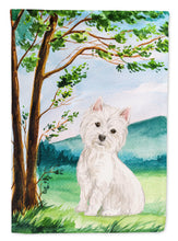 Load image into Gallery viewer, Under the Tree Westie Flag Canvas House Size CK2000CHF