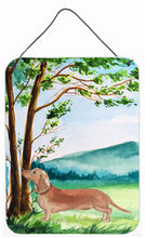 Load image into Gallery viewer, Under the Tree Red Dachshund Wall or Door Hanging Prints CK2002DS1216