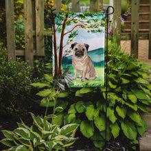 Load image into Gallery viewer, Under the Tree Fawn Pug Garden Flag - Outdoor Decorative Yard Flag CK2004GF