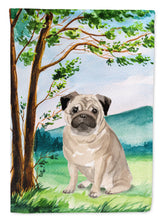 Load image into Gallery viewer, Under the Tree Fawn Pug Garden Flag - Outdoor Decorative Yard Flag CK2004GF