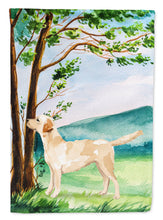 Load image into Gallery viewer, Under the Tree Yellow Labrador Garden Flag - Outdoor Decorative Yard Flag CK2008GF