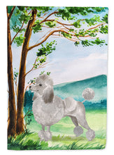 Load image into Gallery viewer, Under the Tree Silver Poodle Flag Canvas House Size CK2010CHF