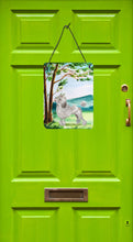 Load image into Gallery viewer, Under the Tree Silver Poodle Wall or Door Hanging Prints CK2010DS1216