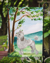 Load image into Gallery viewer, Under the Tree Silver Poodle Garden Flag - Outdoor Decorative Yard Flag CK2010GF