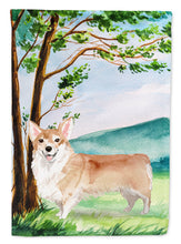 Load image into Gallery viewer, Under the Tree Corgi Garden Flag - Outdoor Decorative Yard Flag CK2016GF