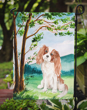 Load image into Gallery viewer, Under the Tree Blenheim Cavalier Spaniel Garden Flag - Outdoor Decorative Yard Flag CK2020GF