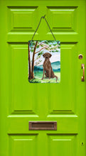 Load image into Gallery viewer, Under the Tree Chocolate Labrador Wall or Door Hanging Prints CK2021DS1216