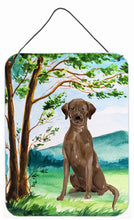 Load image into Gallery viewer, Under the Tree Chocolate Labrador Wall or Door Hanging Prints CK2021DS1216