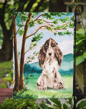 Load image into Gallery viewer, Under the Tree Chocolate Parti Cocker Spaniel Garden Flag - Outdoor Decorative Yard Flag CK2022GF