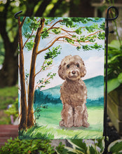 Load image into Gallery viewer, Under the Tree Labradoodle Garden Flag - Outdoor Decorative Yard Flag CK2023GF
