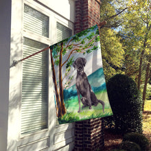 Load image into Gallery viewer, Under the Tree Black Labrador Flag Canvas House Size CK2027CHF