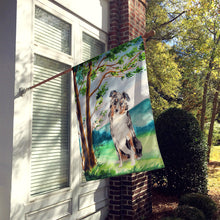 Load image into Gallery viewer, Under the Tree Australian Shepherd Flag Canvas House Size CK2030CHF