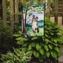 Load image into Gallery viewer, Under the Tree Australian Shepherd Garden Flag - Outdoor Decorative Yard Flag CK2030GF