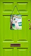 Load image into Gallery viewer, Under the Tree White Staffie Bull Terrier Wall or Door Hanging Prints CK2031DS1216