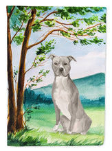 Load image into Gallery viewer, Under the Tree Staffordshire Bull Terrier Garden Flag - Outdoor Decorative Yard Flag CK2032GF