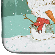 Load image into Gallery viewer, German Shepherd and Snowman Christmas Dish Drying Mat – Absorbent, Artistic Kitchen Essentials CK2033DDM