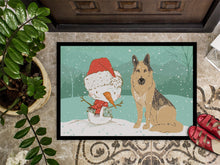 Load image into Gallery viewer, German Shepherd and Snowman Christmas Doormat - 24x36 Decorative Floor Mat – Indoor/Outdoor Rug with Artistic Flair CK2033JMAT