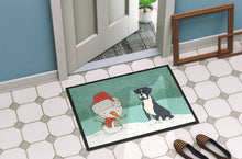 Load image into Gallery viewer, Black Boxer and Snowman Christmas Doormat - 24x36 Decorative Floor Mat – Indoor/Outdoor Rug with Artistic Flair CK2035JMAT