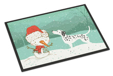 Load image into Gallery viewer, Dalmatian and Snowman Christmas Doormat - 24x36 Decorative Floor Mat – Indoor/Outdoor Rug with Artistic Flair CK2037JMAT