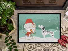 Load image into Gallery viewer, Dalmatian and Snowman Christmas Doormat - 18x27 Decorative Floor Mat – Indoor/Outdoor Rug with Artistic Flair CK2037MAT