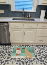 Load image into Gallery viewer, Fawn Natural Great Dane Snowman Christmas Machine Washable Memory Foam Mat CK2040RUG