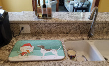 Load image into Gallery viewer, German Shorthair Snowman Christmas Dish Drying Mat – Absorbent, Artistic Kitchen Essentials CK2045DDM