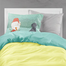 Load image into Gallery viewer, Black Labrador Snowman Christmas  Standard Pillowcase – Artistic Decorative Front, White Back CK2047PILLOWCASE