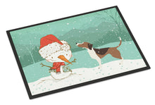 Load image into Gallery viewer, Beagle Snowman Christmas Doormat - 24x36 Decorative Floor Mat – Indoor/Outdoor Rug with Artistic Flair CK2052JMAT