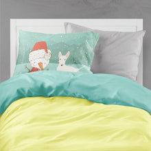 Load image into Gallery viewer, White Bull Terrier Snowman Christmas  Standard Pillowcase – Artistic Decorative Front, White Back CK2058PILLOWCASE