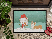 Load image into Gallery viewer, Pembroke Corgi Snowman Christmas Doormat - 24x36 Decorative Floor Mat – Indoor/Outdoor Rug with Artistic Flair CK2060JMAT
