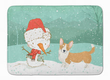 Load image into Gallery viewer, Cardigan Corgi Snowman Christmas Machine Washable Memory Foam Mat CK2063RUG