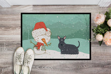 Load image into Gallery viewer, Scottish Terrier Snowman Christmas Doormat - 24x36 Decorative Floor Mat – Indoor/Outdoor Rug with Artistic Flair CK2068JMAT